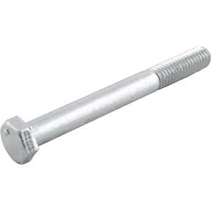Parafuso sextavado zincado 3/8" x 3.1/2", UNC, rosca parcial, VONDER