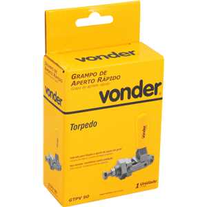 Grampo de aperto rápido tipo torpedo, GTPV 90 VONDER