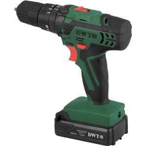 Parafusadeira/furadeira de impacto a bateria, 12 V, fonte bivolt automática, jogo com 74 acessórios, PFD 074 DWT