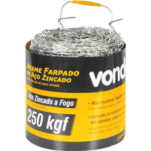 Arame farpado 250 kgf, 250 m, VONDER