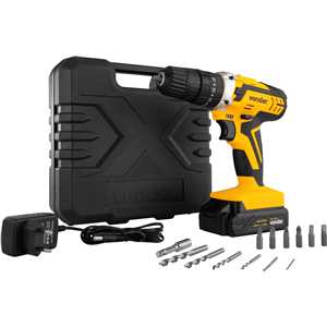 Parafusadeira/furadeira de impacto a bateria, 20 V, fonte de carregamento bivolt automática, PFV 238I VONDER