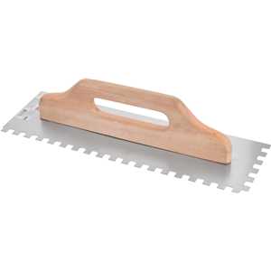 Desempenadeira de aço, dentada, 390 mm x 120 mm, NOVE54
