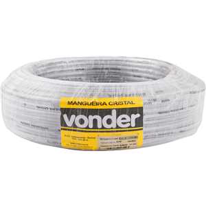Mangueira cristal 5/8" x 1,5 mm, rolo 50 m, VONDER