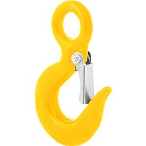 Gancho de aço com olhal, 0,75 toneladas, 1/4", com trava, VONDER