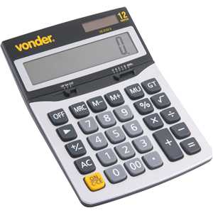 Calculadora de mesa 12 dígitos, CS 312V II, VONDER