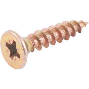 Parafuso madeira chipboard, cabeça chata, fenda cruzada/pozidrive, 6,0 mm x 30,0 mm, VONDER