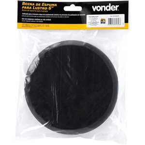 Boina de espuma para lustro 6", para politriz rotativa ou roto-orbital, VONDER