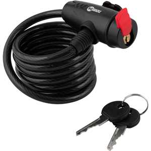 Cadeado para bicicleta, 150 cm, com chave, NOVE54