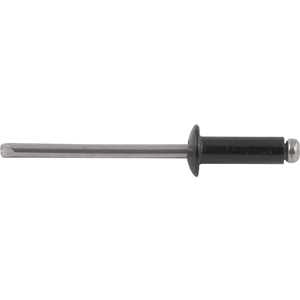 Rebite de repuxo 3,2 mm x 16,0 mm, preto, 316, caixa com 1.000 peças VONDER