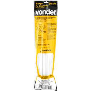 Braço para chuveiro 30 cm, branco, VONDER