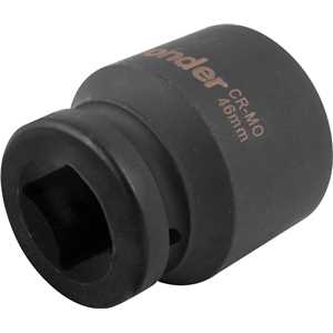 Soquete sextavado de impacto, encaixe de 1" x 46,0 mm, VONDER