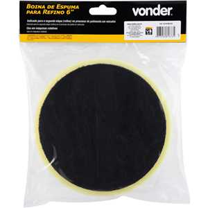 Boina de espuma para refino 6", para politriz rotativa, VONDER