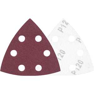 Lixa triangular com costado em pluma, grão 120, para lixadeira multifunção, VONDER