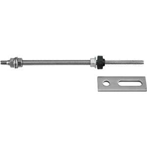 Conjunto haste M10 x 250 mm com suporte reto para painel solar, para metal, VONDER