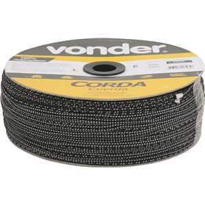 Corda multifilamento trançada 3,0 mm x 625 m, cores diversas, VONDER