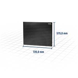 Painel porta-ferramentas metálico, 72,5 cm x 57,5 cm, VONDER