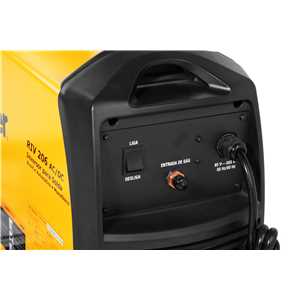 Inversor para solda com eletrodo e TIG, 200 A, RIV 206 AC/DC, com alimentação 85 V~ - 265 V~ automático, monofásico, VONDER