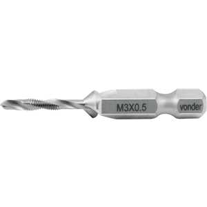 Broca/macho combinado M3 x 0,5 mm, VONDER