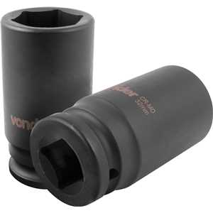 Soquete sextavado longo de impacto, 32 mm, encaixe de 3/4", VONDER