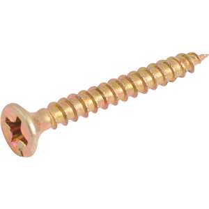 Parafuso madeira chipboard, cabeça chata, fenda cruzada/phillips, 3,0 mm x 25,0 mm, VONDER
