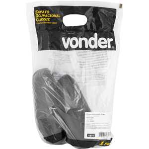 Sapato ocupacional classic, sem salto, preto, n° 41, VONDER