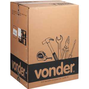 Caixa para ferramentas, plástica, com rodas, 46,0 cm x 26,0 cm x 62,0 cm, CRV 0400, VONDER