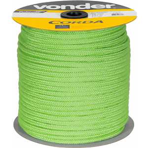 Corda caminhoneiro trançada, 10 mm x 147 m, verde, VONDER