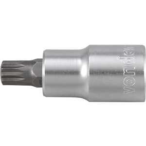 Soquete multidentado, curto, com encaixe de 1/2", M10, VONDER