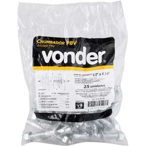 Chumbador PBV com presilha 1/2" x 4.1/4", VONDER
