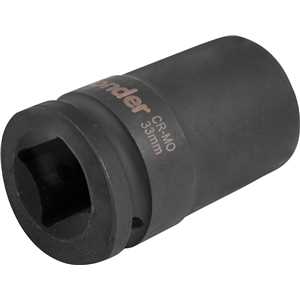 Soquete sextavado longo de impacto, 33 mm, encaixe de 1", VONDER