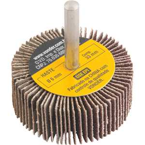 Roda de lixa 50 mm x 20 mm com haste, grão 80 VONDER