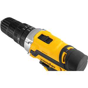 Parafusadeira/furadeira de impacto a bateria, 20 V, fonte de carregamento bivolt automática, PFV 238I VONDER