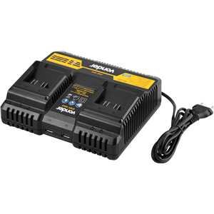 Carregador de bateria duplo, 18 V, linha intercambiável, carregamento rápido, ICBV 1842, VONDER