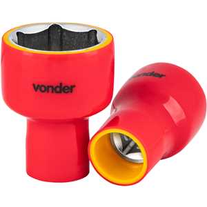 Soquete sextavado isolado, encaixe de 1/2", 27,0 mm, IEC60900, VONDER