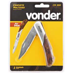 Canivete multiuso, em aço inox, CMV 500, VONDER