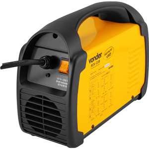 Inversor para solda com eletrodo e TIG, 200 A, IM 228, com máscara de escurecimento automático tonalidade 9 a 13,  monofásico, 127 V~ - 220 V~ - Seleção automática VONDER