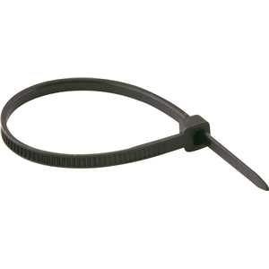 Abraçadeira de nylon, preta, 100 mm x 2,5 mm, com 100 peças, VONDER
