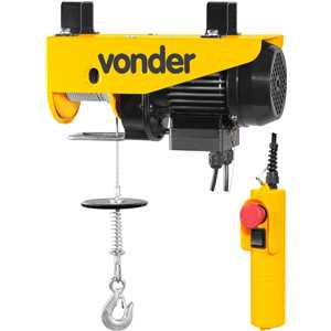 Guincho elétrico para 0,1 tonelada (0,1 tf) / 0,2 tonelada (0,2 tf) GEV 200 127 V~ VONDER