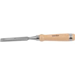 Formão chanfrado reto 5/8", com cabo em madeira, VONDER