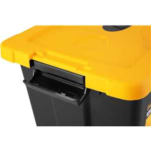 Caixa plástica/baú, preta e amarela, CBV 021, VONDER