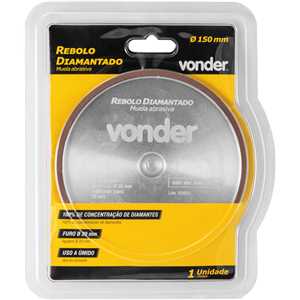 Rebolo diamantado para afiação de serras, 150 mm, VONDER