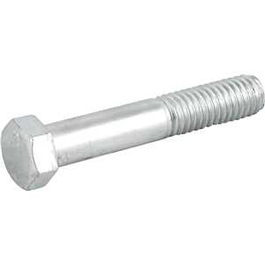 Parafuso sextavado zincado 7/16" x 2.1/2", UNC, rosca parcial, VONDER