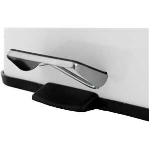 Lixeira retangular, 12 litros, inox, branca, VONDER