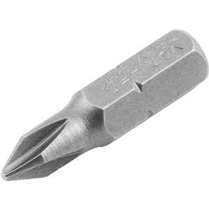Jogo de bits/ponteira phillips, com encaixe 1/4", nº 1 x 25 mm, cartela com 5 peças, VONDER