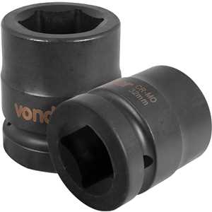 Soquete sextavado de impacto, encaixe de 1" x 32,0 mm, VONDER