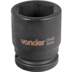 Soquete sextavado de impacto, encaixe de 3/4" x 32,0 mm, VONDER