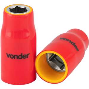 Soquete sextavado isolado, encaixe de 1/2", 11,0 mm, IEC60900, VONDER