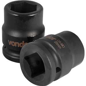 Soquete sextavado de impacto, encaixe de 3/4" x 25,0 mm, VONDER