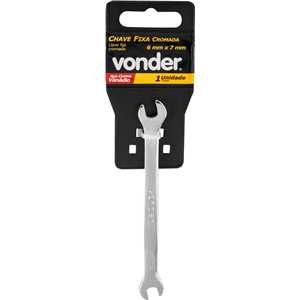 Chave fixa 6 mm  x 7 mm, VONDER