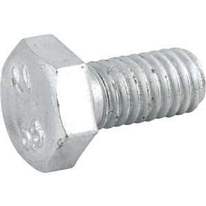 Parafuso sextavado zincado 6 mm x 12 mm, MA, rosca total, VONDER